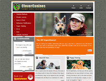 Tablet Screenshot of clevercanines.com.au
